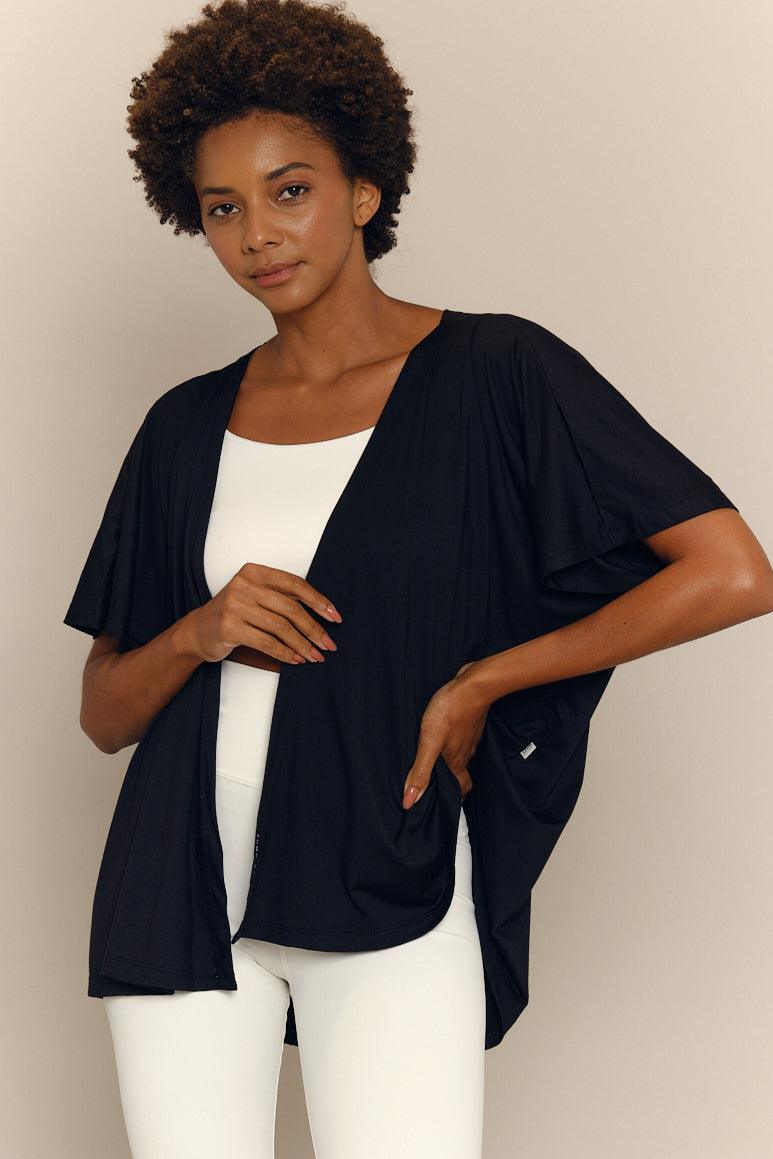 Kimono Preto-Força - inayoga