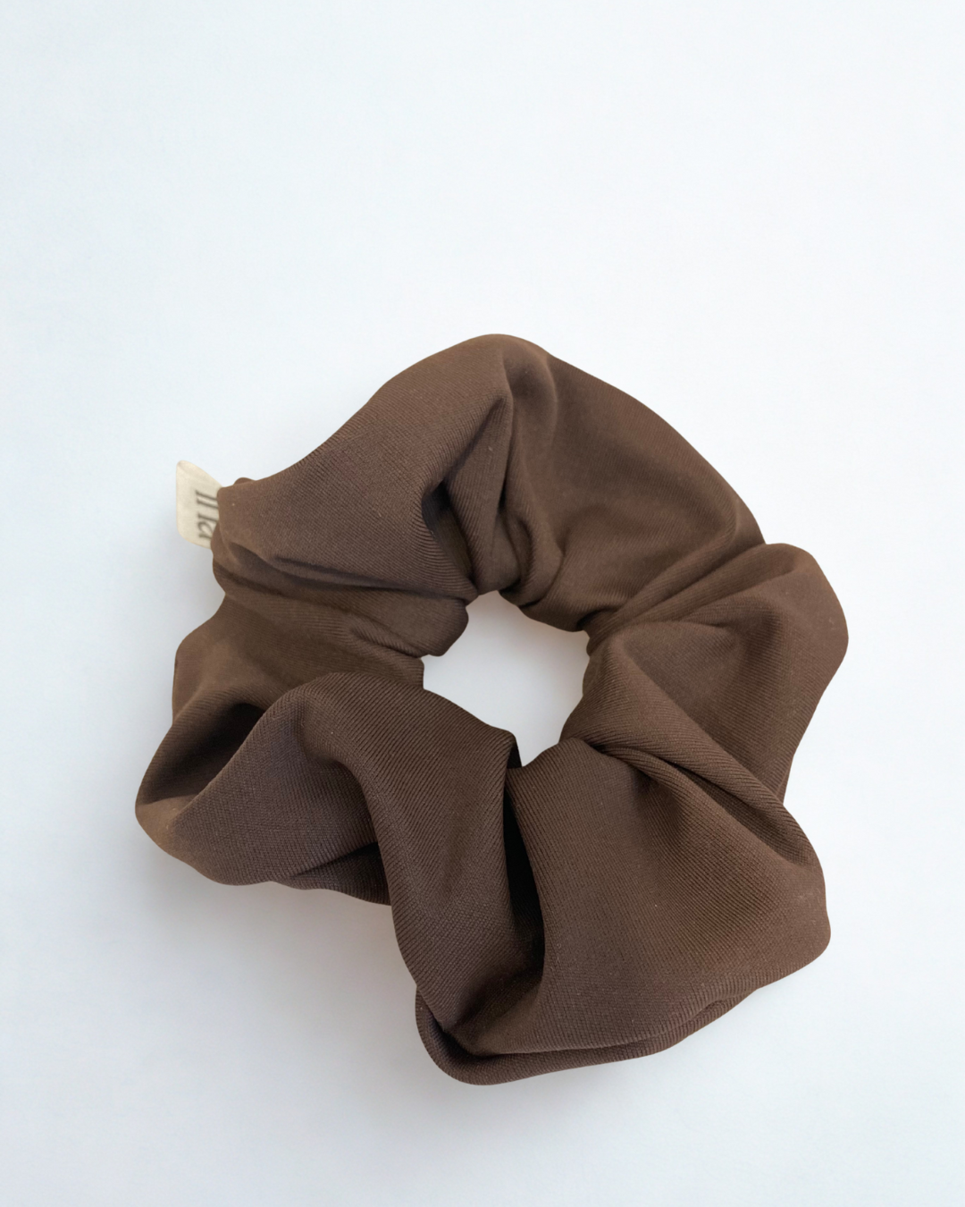 Scrunchie de Malha Sustentável Iná Yoga - Macio e Protege o Cabelo