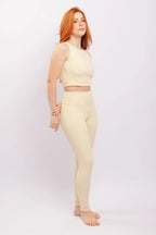 Cropped Canoa Ina Yoga Baunilha
