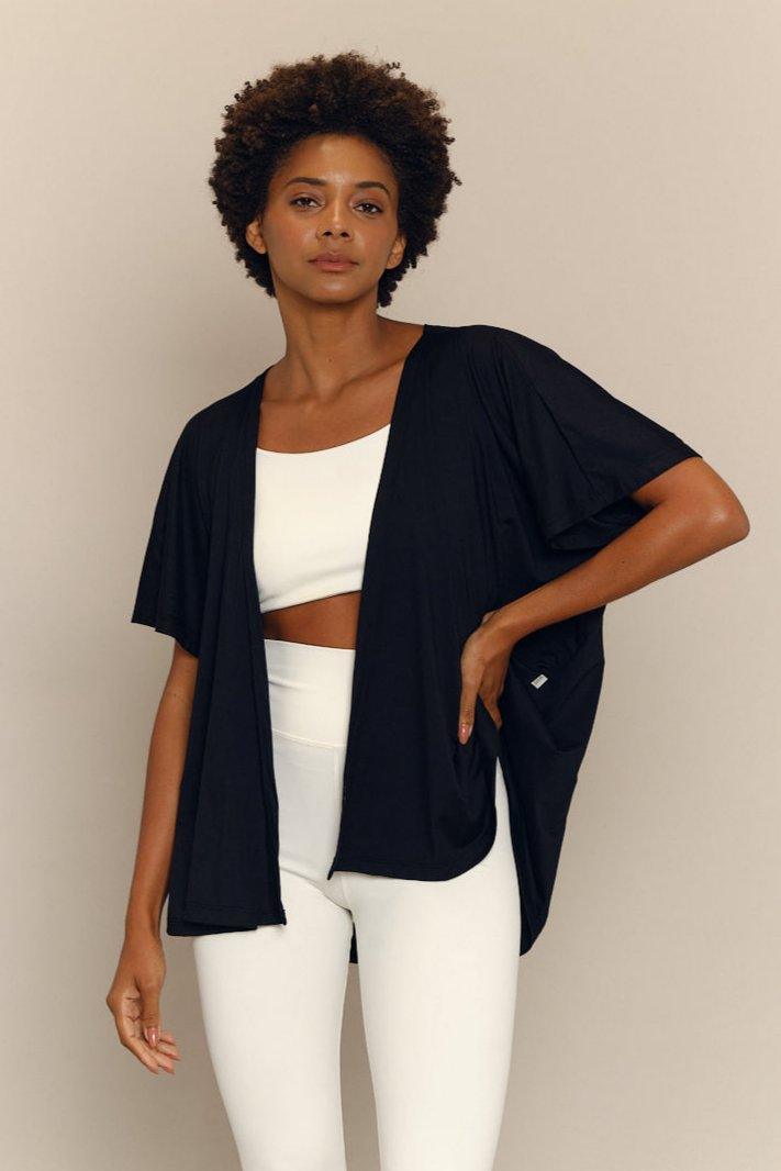 Kimono Preto-Força - inayoga