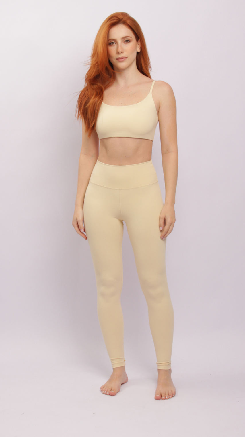 Top basico Ina yoga Baunilha