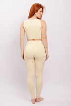 Cropped Canoa Ina Yoga Baunilha