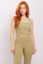 Cropped Square Orvalho Renovação| Top Feminino para Yoga, Pilates e Dia a Dia