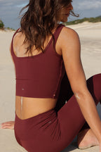 Cropped Square Vinho Magnetismo  | Top Feminino para Yoga, Pilates e Dia a Dia (Cópia)